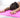 Woman in a face down yoga pose on a pink exercising mat