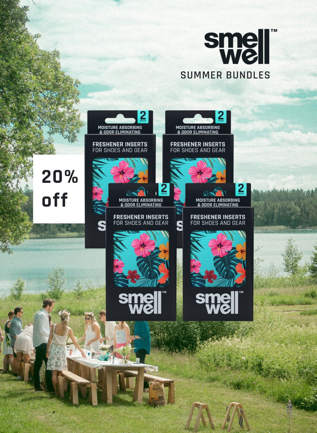 Inserts Floral 4-pack