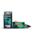 A package of SmellWell Active - Camo Green and 2 SmellWell Active - Camo Green freshener inserts bags next to it